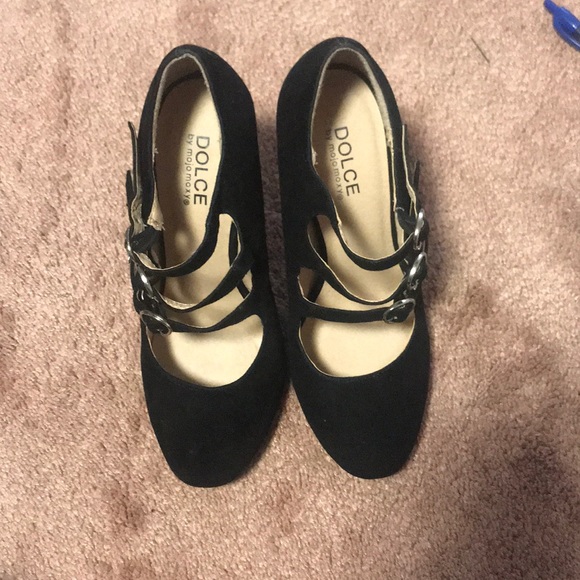 Dolce by Mojo Moxy Faux Sued Strapped Dress Pumps - Picture 3 of 8